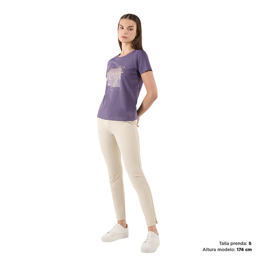 Camiseta para Mujer Thinky Morada