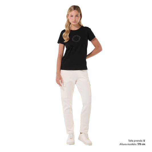 Camiseta Estampada para Mujer Prime Negra