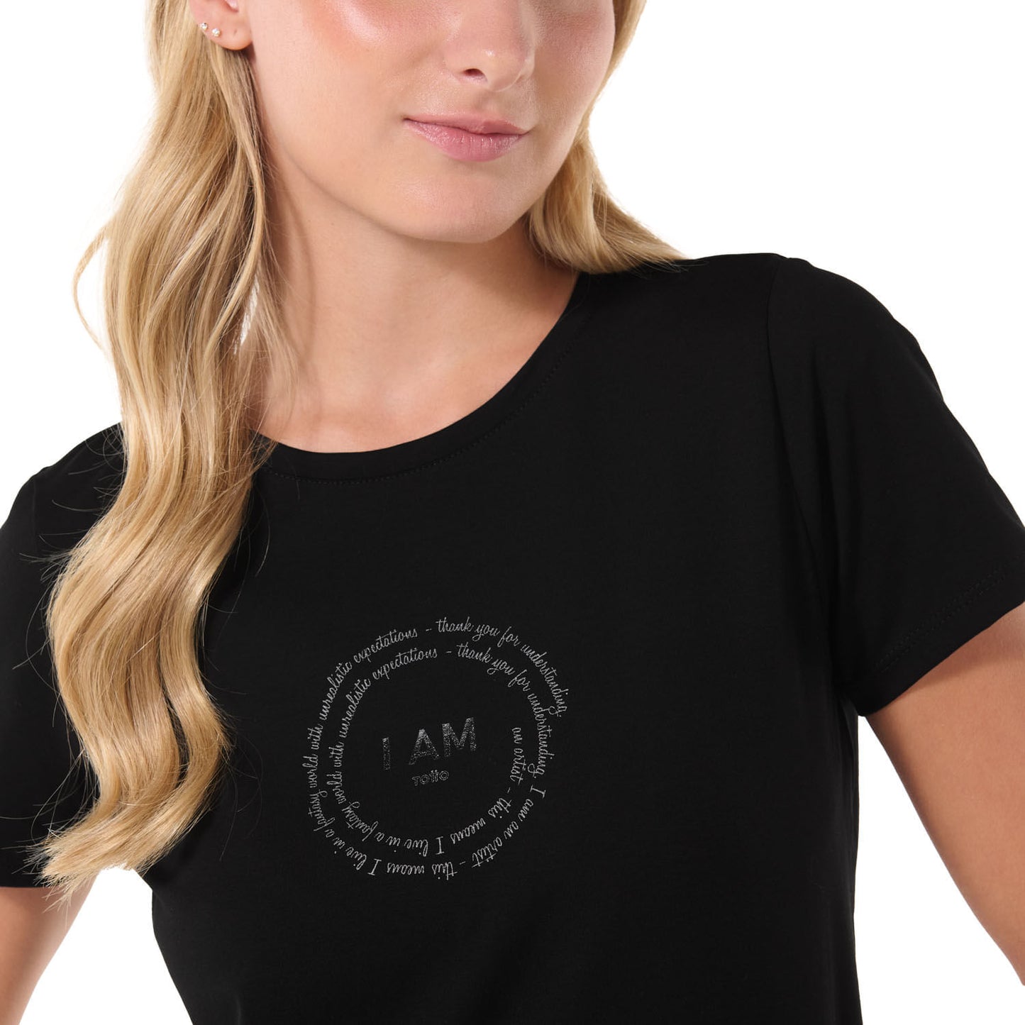 Camiseta Estampada para Mujer Prime Negra