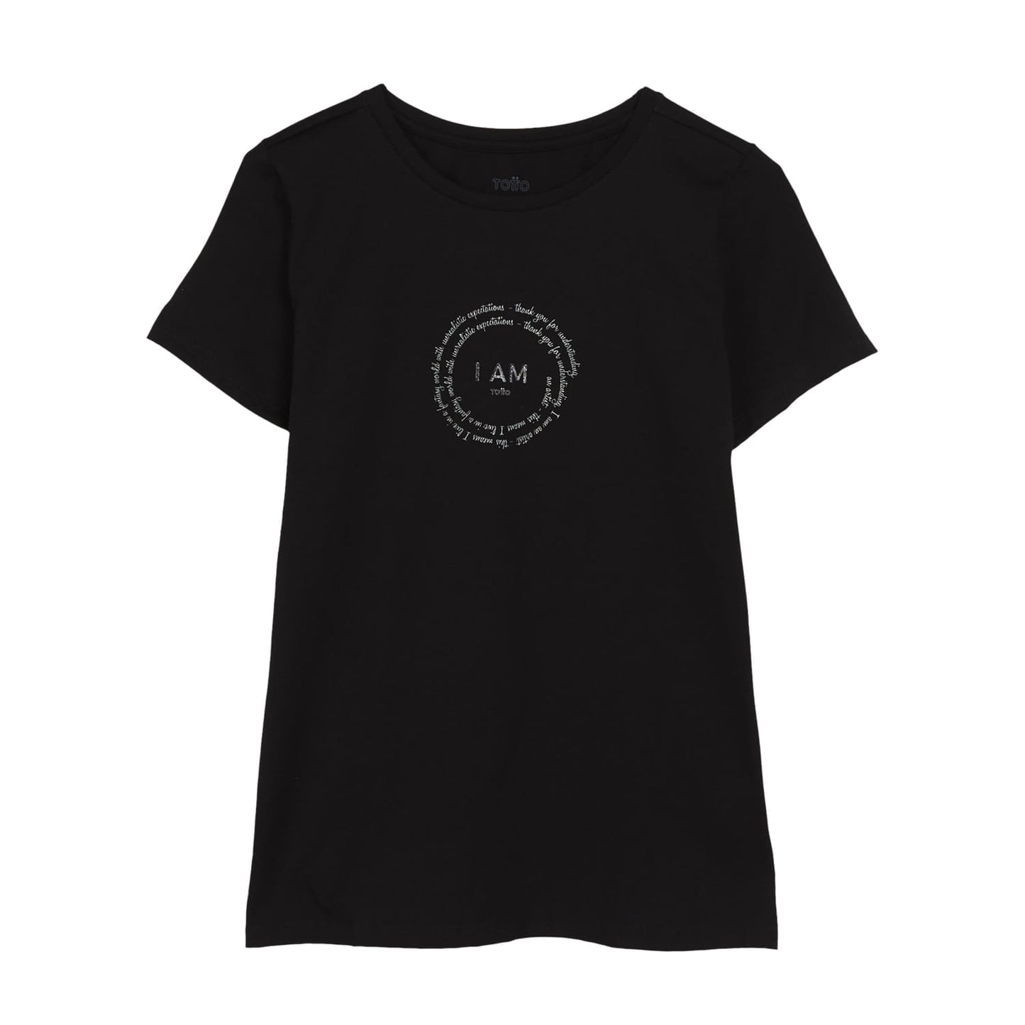 Camiseta Estampada para Mujer Prime Negra