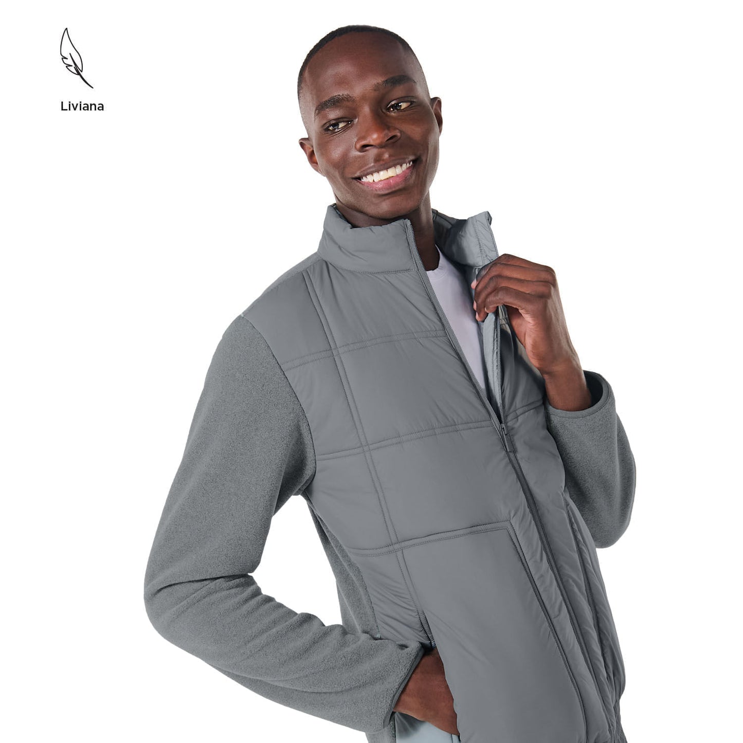 Chaqueta Acolchada para Hombre Jetty Gris