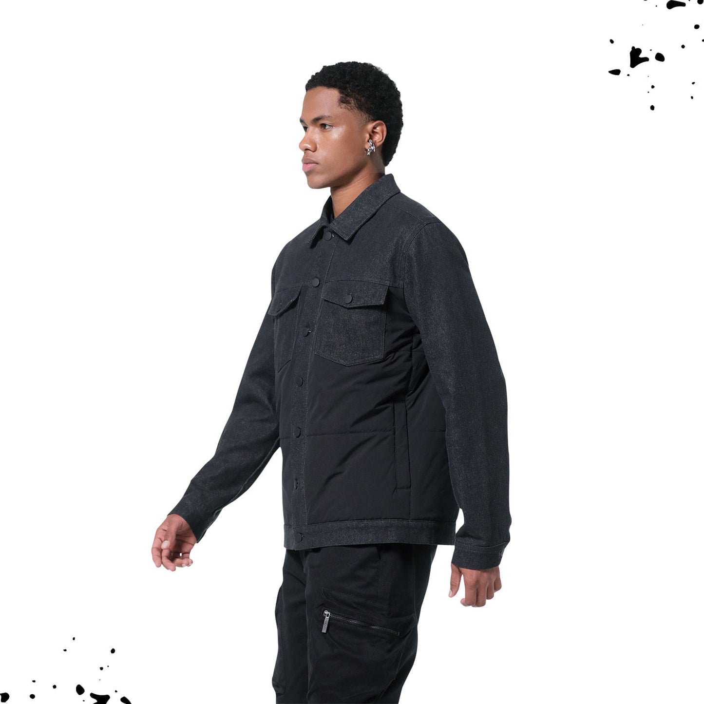 Chaqueta Denim Unisex Indonesia Acolchada