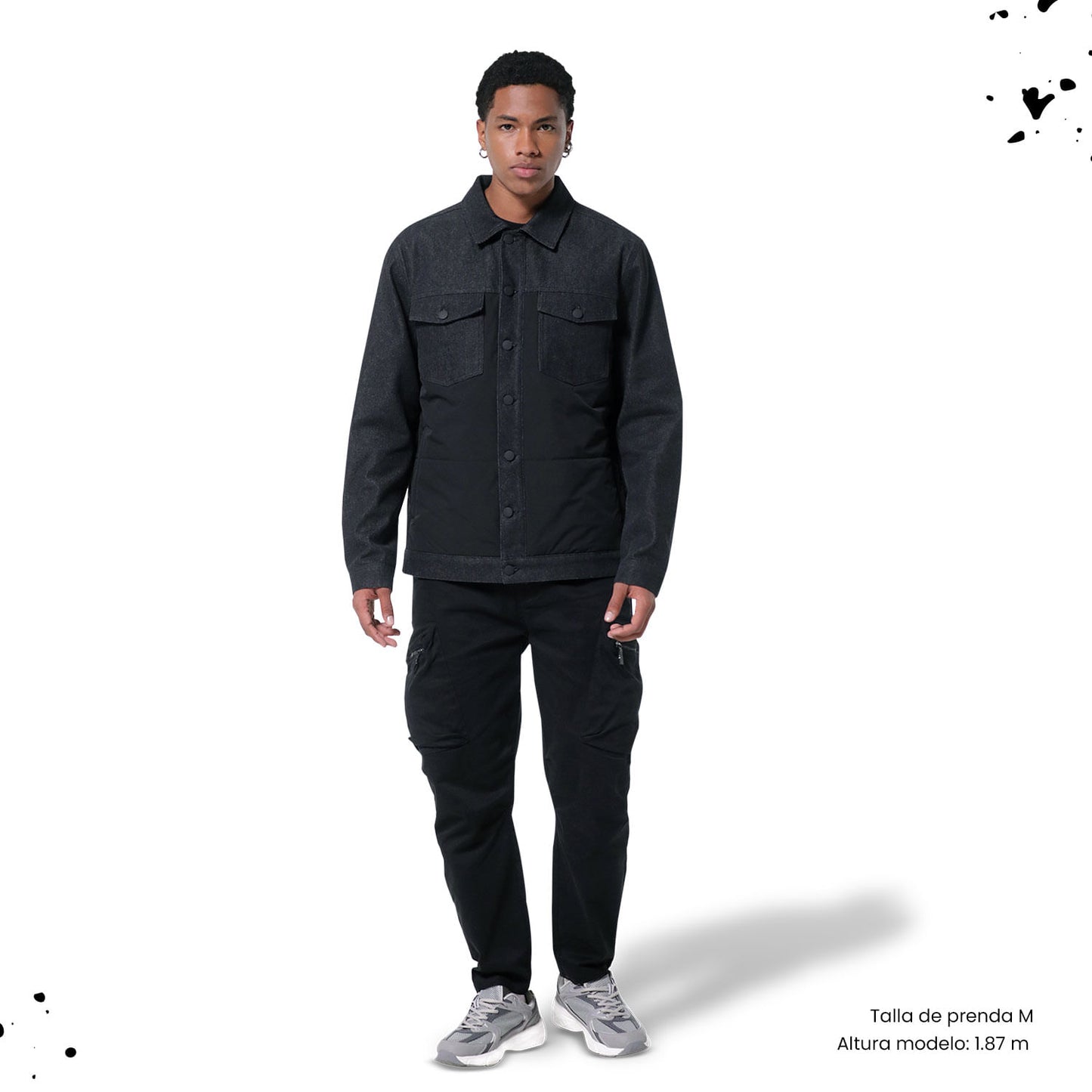 Chaqueta Denim Unisex Indonesia Acolchada
