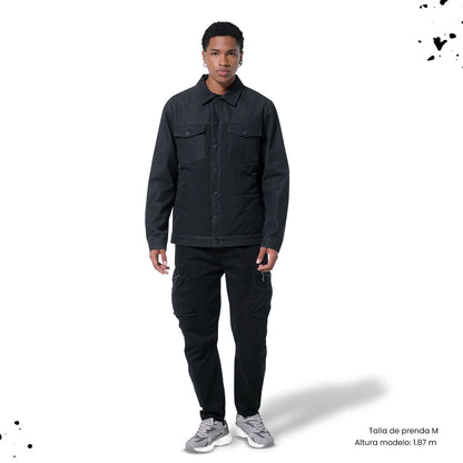 Chaqueta Denim Unisex Indonesia Acolchada