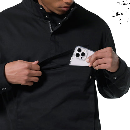 Chaqueta Unisex Trek Negra Tipo Pullover