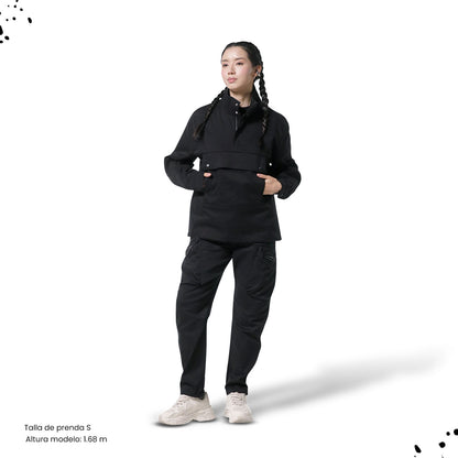 Chaqueta Unisex Trek Negra Tipo Pullover