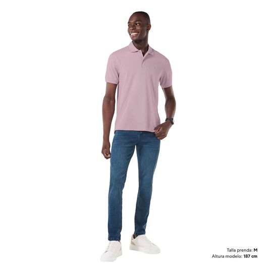 Camisa Polo Mason para Hombre Rosada