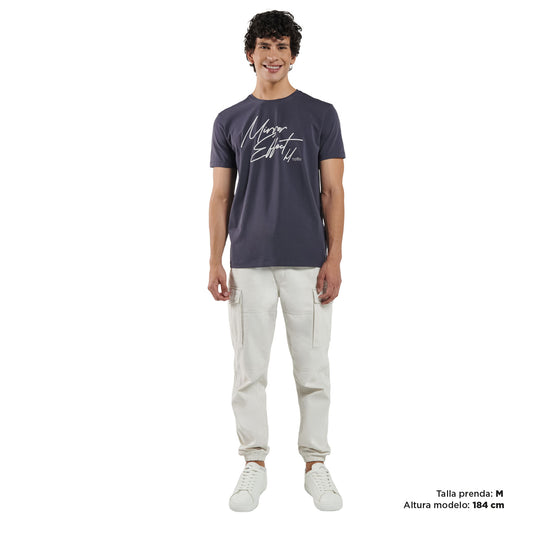 Camiseta masculina Primen cinza