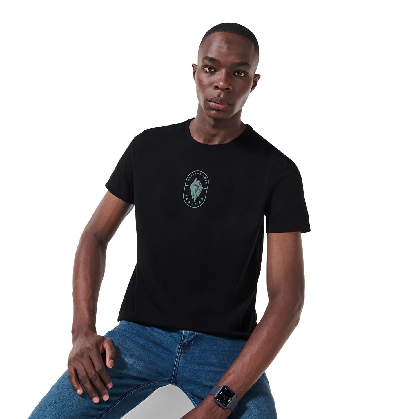 Camiseta Estampada para Hombre Primen Negro