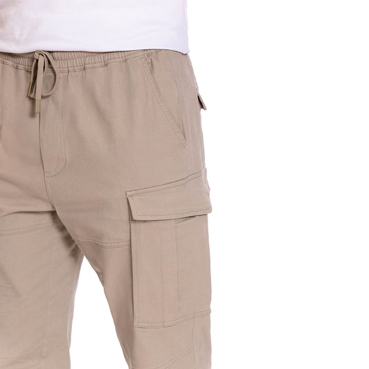 Calça Cargo Bege Masculina Karwi