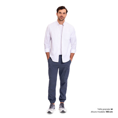 Calça Cargo Masculina Karwi Azul