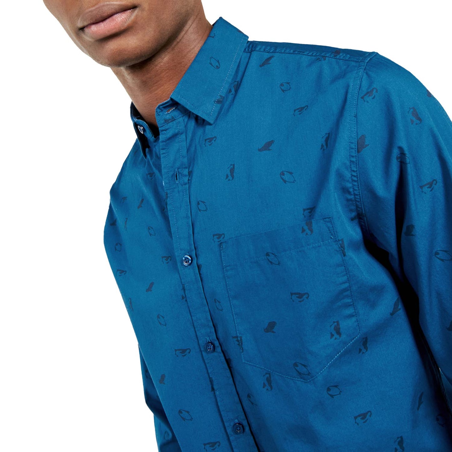 Camisa Kanlus Manga Larga Para Hombre