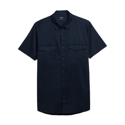 Camisa para Hombre Manga Corta Garnet Azul