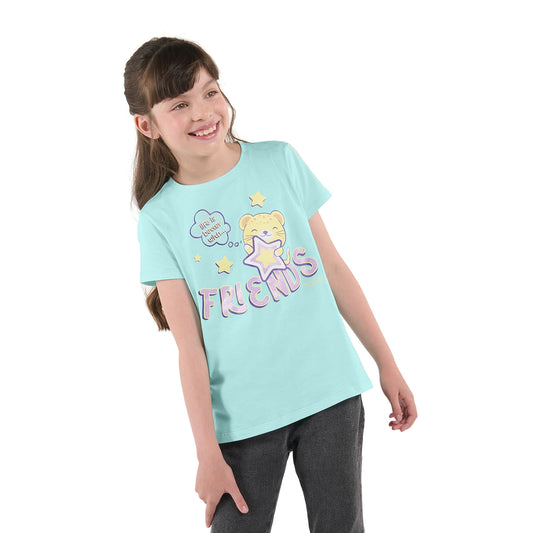 Camiseta Tasky Girls, Azul
