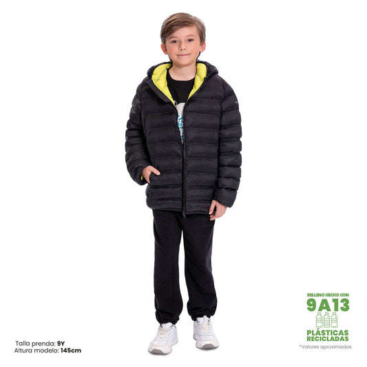 Chaqueta para Niño Colorkid 2.0 Acolchada color Negra