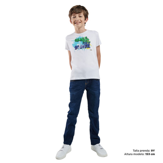 Camiseta para Niño Proyecty 3 Blanca