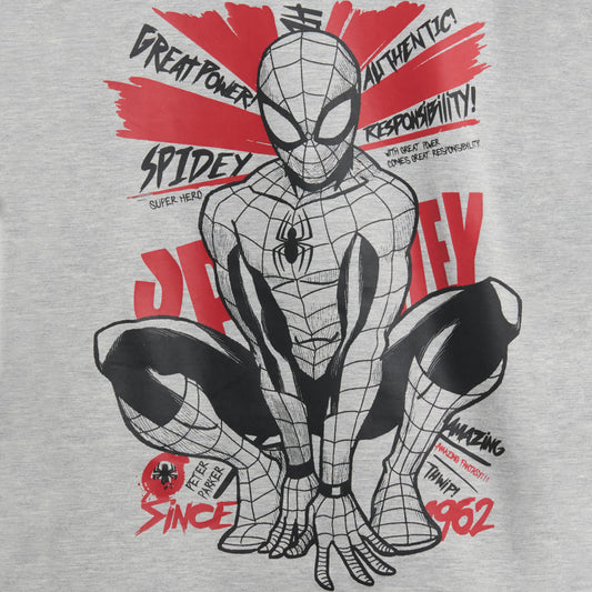 Camiseta para Niño Spiderman Amazing Gris