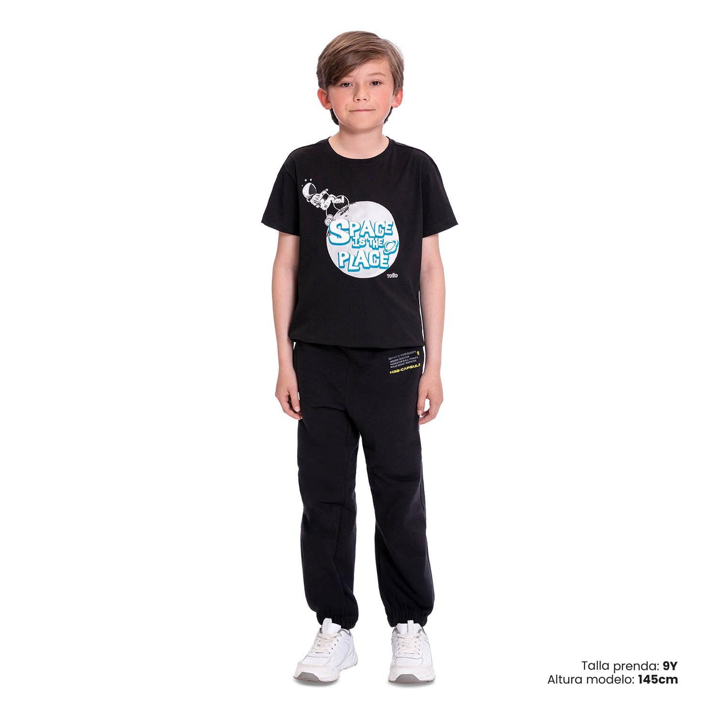 Pantalón Jogger para Niño Jav color Negro